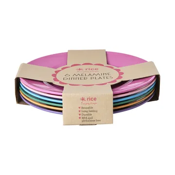Rice melamiinilautanen Ø 26 cm 6 osaa - La Joie de Vivre - RICE