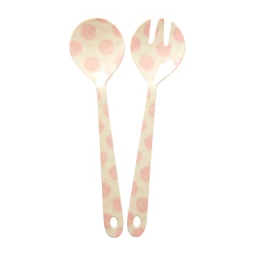 Rice salaattiottimet melamiini 2 osaa - Pink dots - RICE