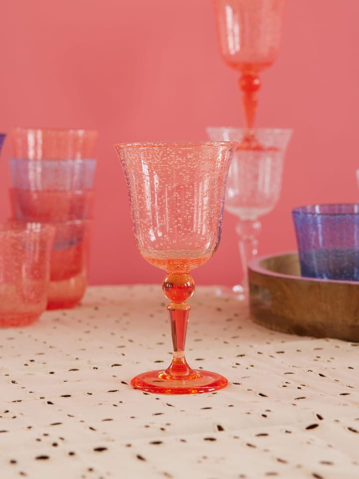 Rice viinilasi bubble design 36 cl, Peach RICE