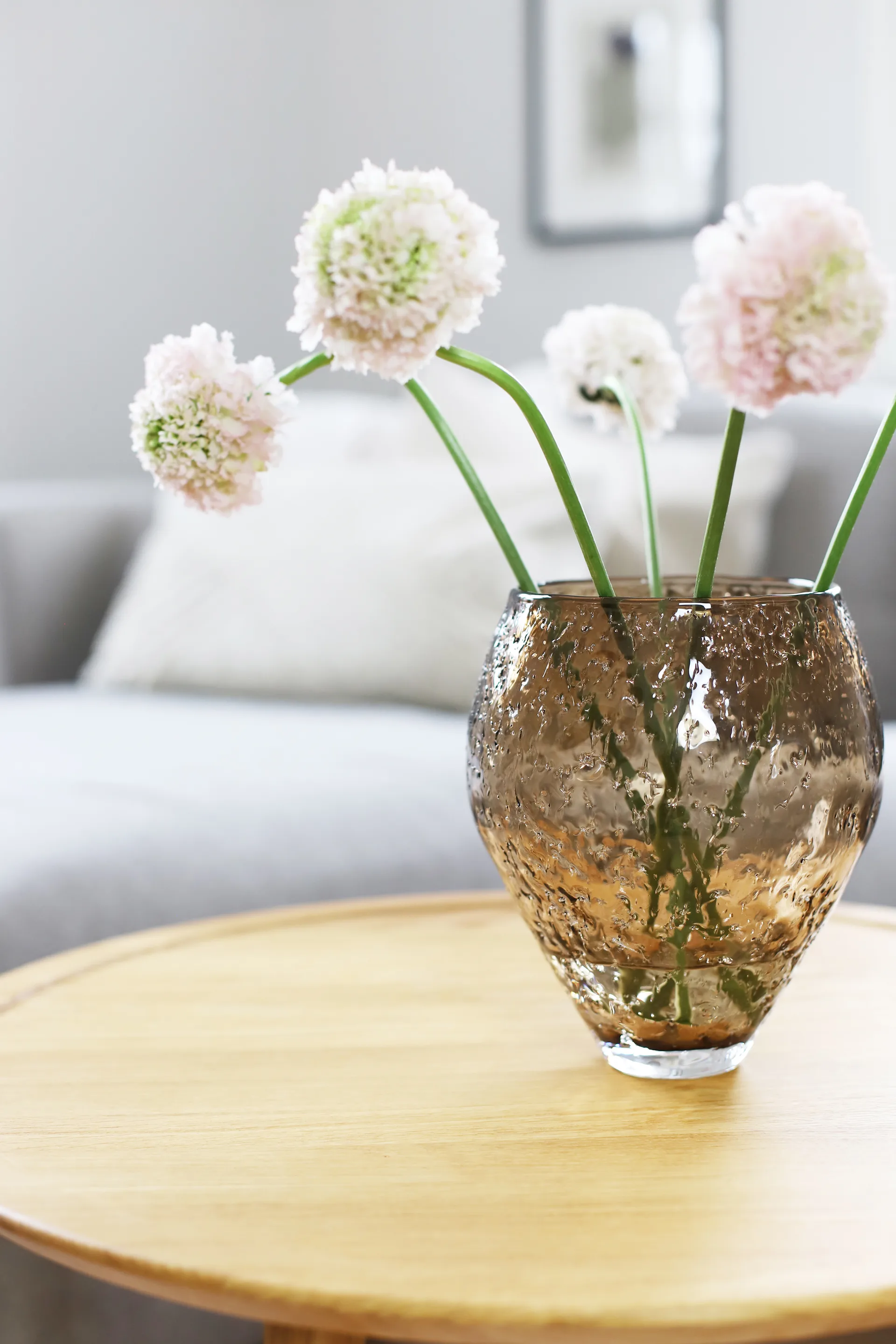 Crushed lasimaljakko medium, Sepia brown Ro Collection