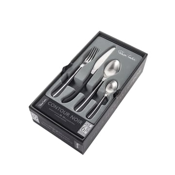 Contour aterinsetti, 24 osaa - Musta - Robert Welch