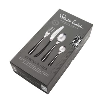 Contour aterinsetti, 24 osaa - Musta - Robert Welch