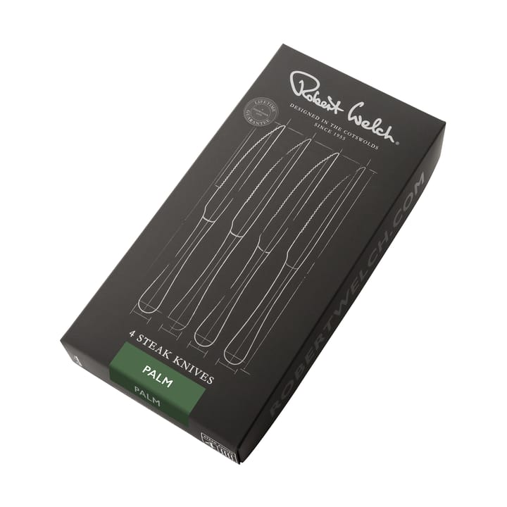 Palm Bright -grilliveitsi 4-pakkaus, Ruostumaton teräs Robert Welch