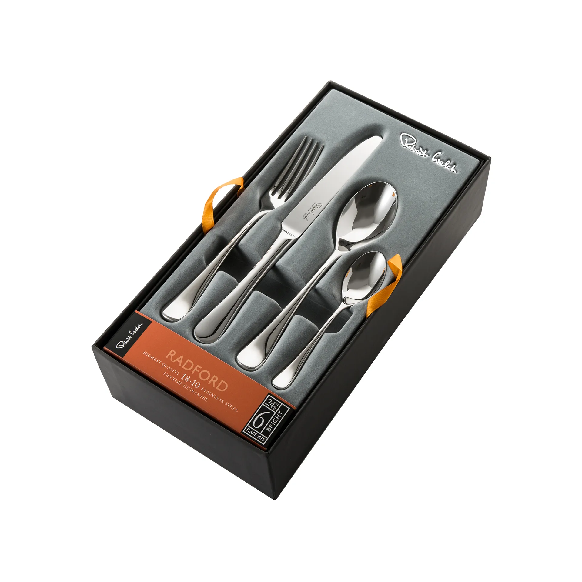 Radford-aterinsetti, peilikiillotus, 24 osaa Robert Welch