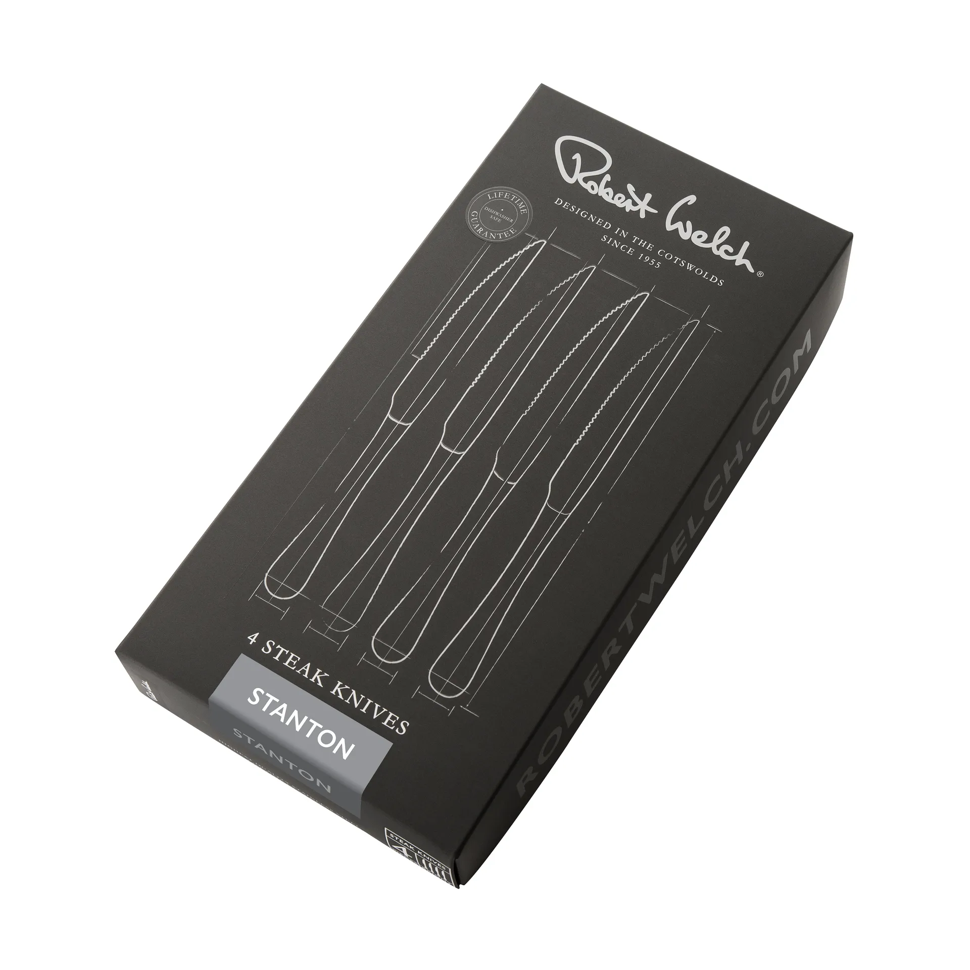 Stanton Bright -grilliveitsi 4-pakkaus, Ruostumaton teräs Robert Welch