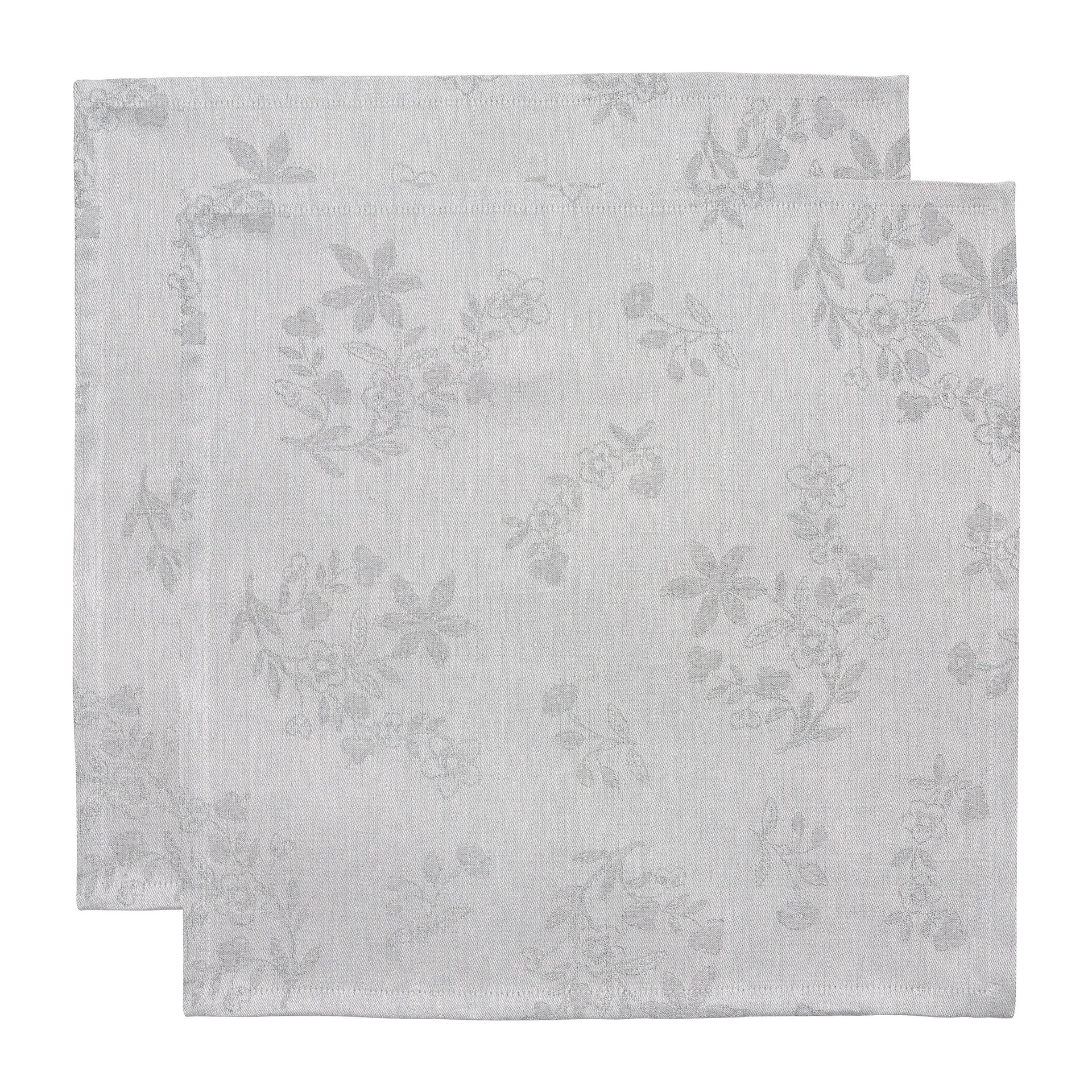 Ostindia Musta kangaslautasliina 45x45 cm 2-pack, Musta Rörstrand
