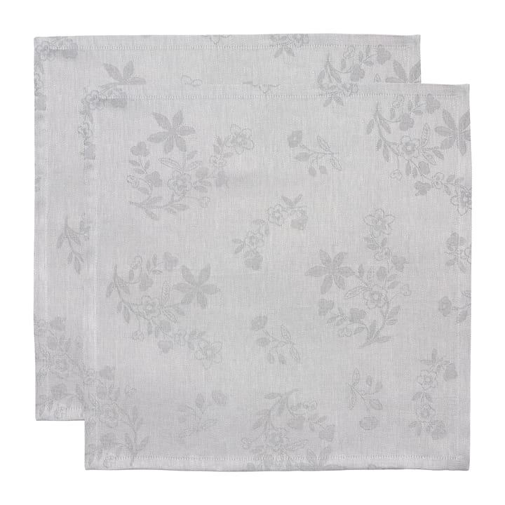 Ostindia Musta kangaslautasliina 45x45 cm 2-pack - Musta - Rörstrand