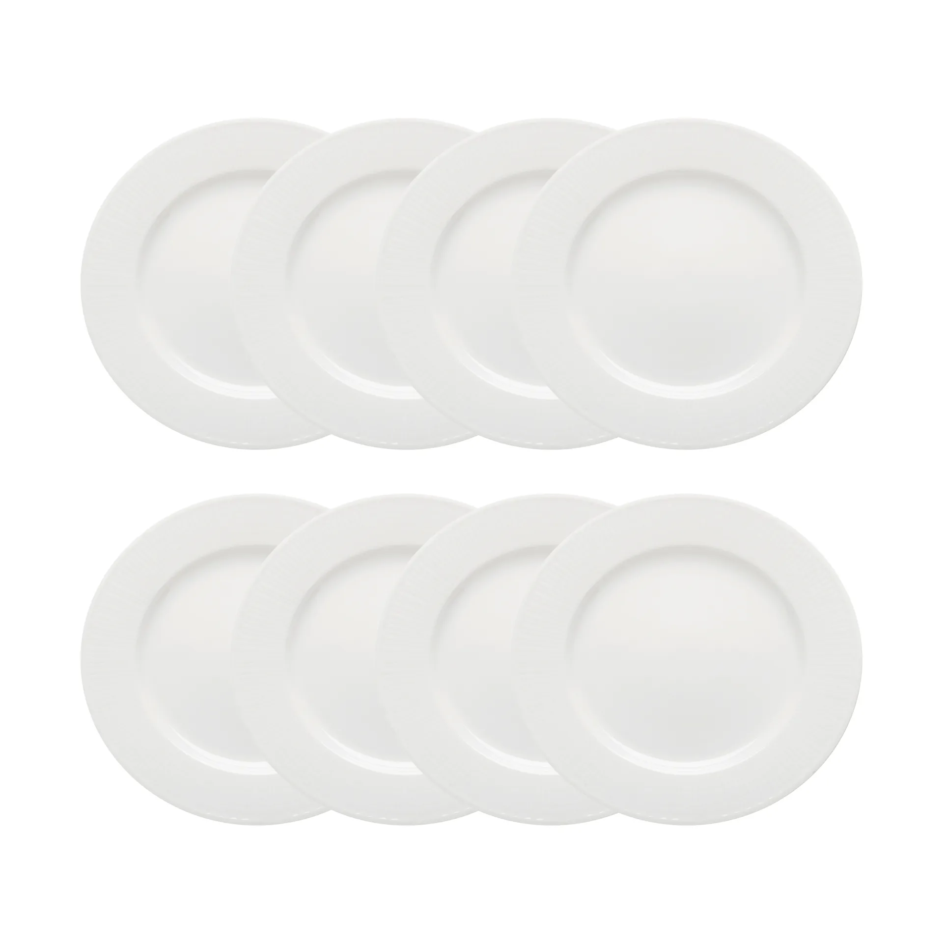 Swedish Grace jälkiruokalautanen Ø17 cm 8-pakkaus - Lumi (valkoinen),  Rörstrand