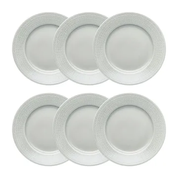 Swedish Grace lautanen Ø 21 cm 6-pakkaus Dimma (harmaa) - Rörstrand