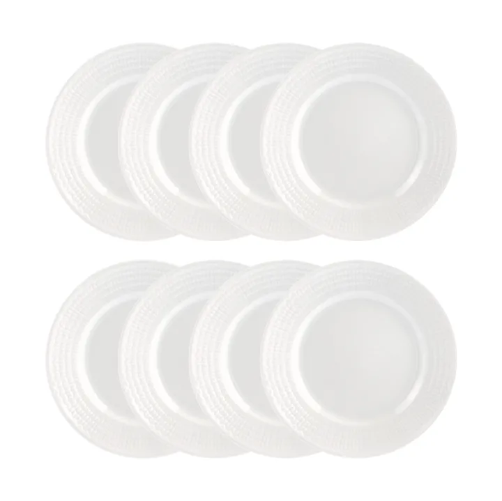 Swedish Grace lautanen Ø21 cm 8-pakkaus - Lumi (valkoinen) - Rörstrand