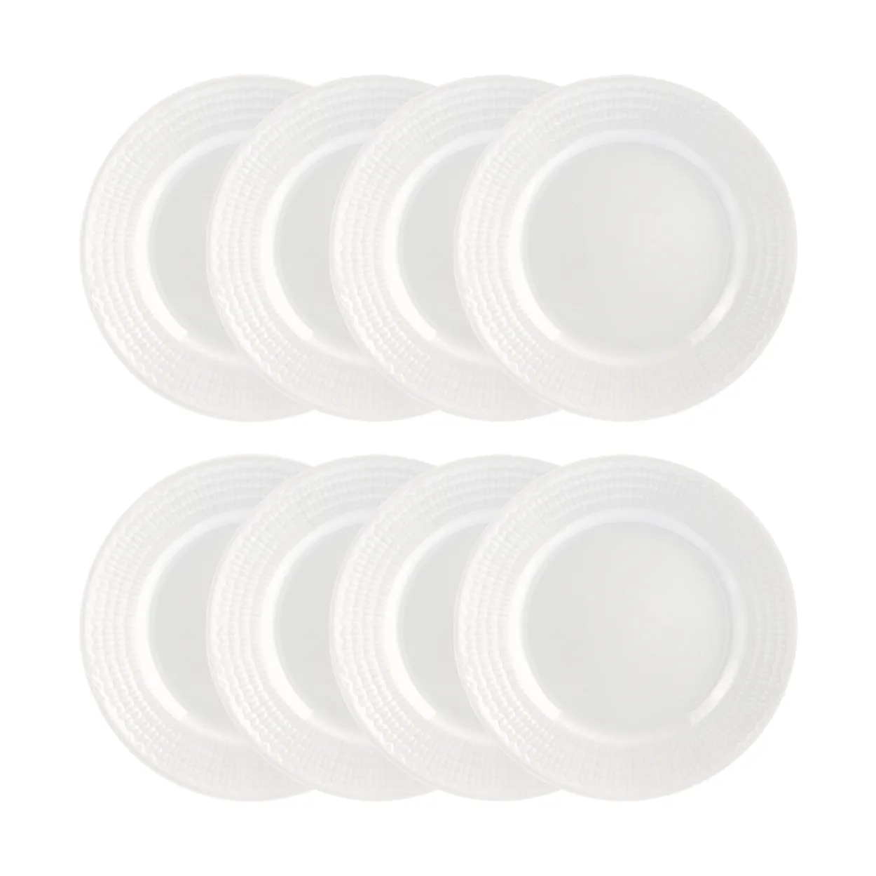 Rörstrand Swedish Grace lautanen Ø21 cm 8-pakkaus - Lumi (valkoinen) Swedish Grace lautanen Ø21 cm 8-pakkaus - Lumi (valkoinen)