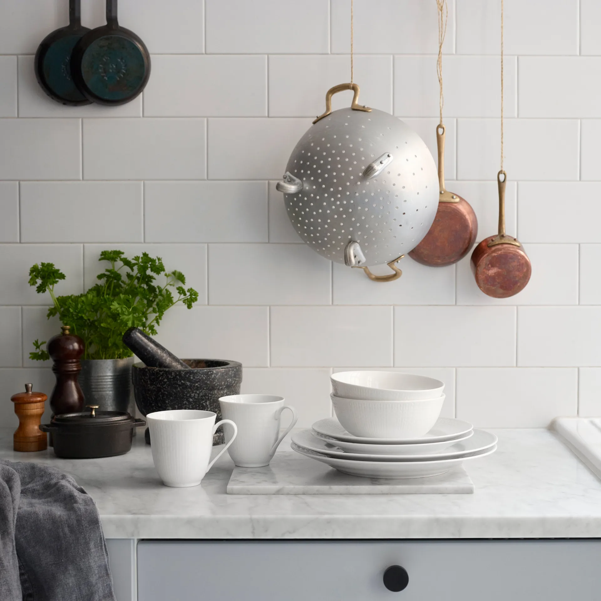 Swedish Grace lautanen Ø21 cm 8-pakkaus - Lumi (valkoinen) Rörstrand