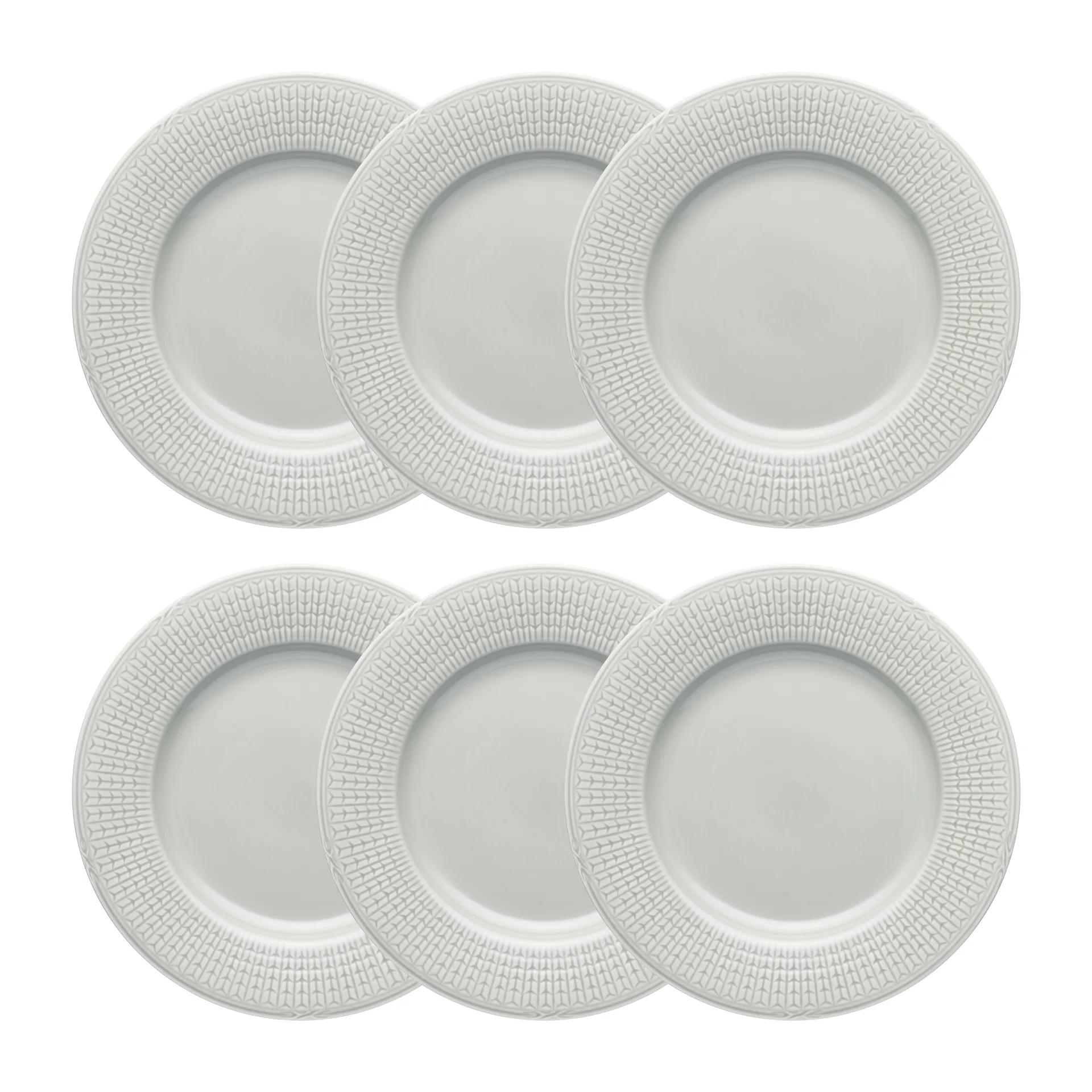 Swedish Grace lautanen Ø24 cm 6-pakkaus Dimma (harmaa),  Rörstrand