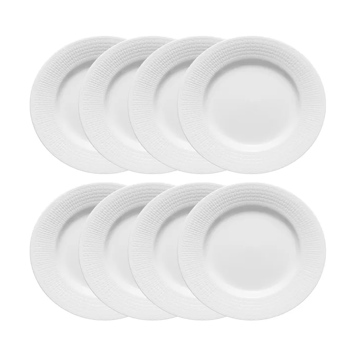 Swedish Grace lautanen Ø24 cm 8-pakkaus - Lumi (valkoinen) - Rörstrand