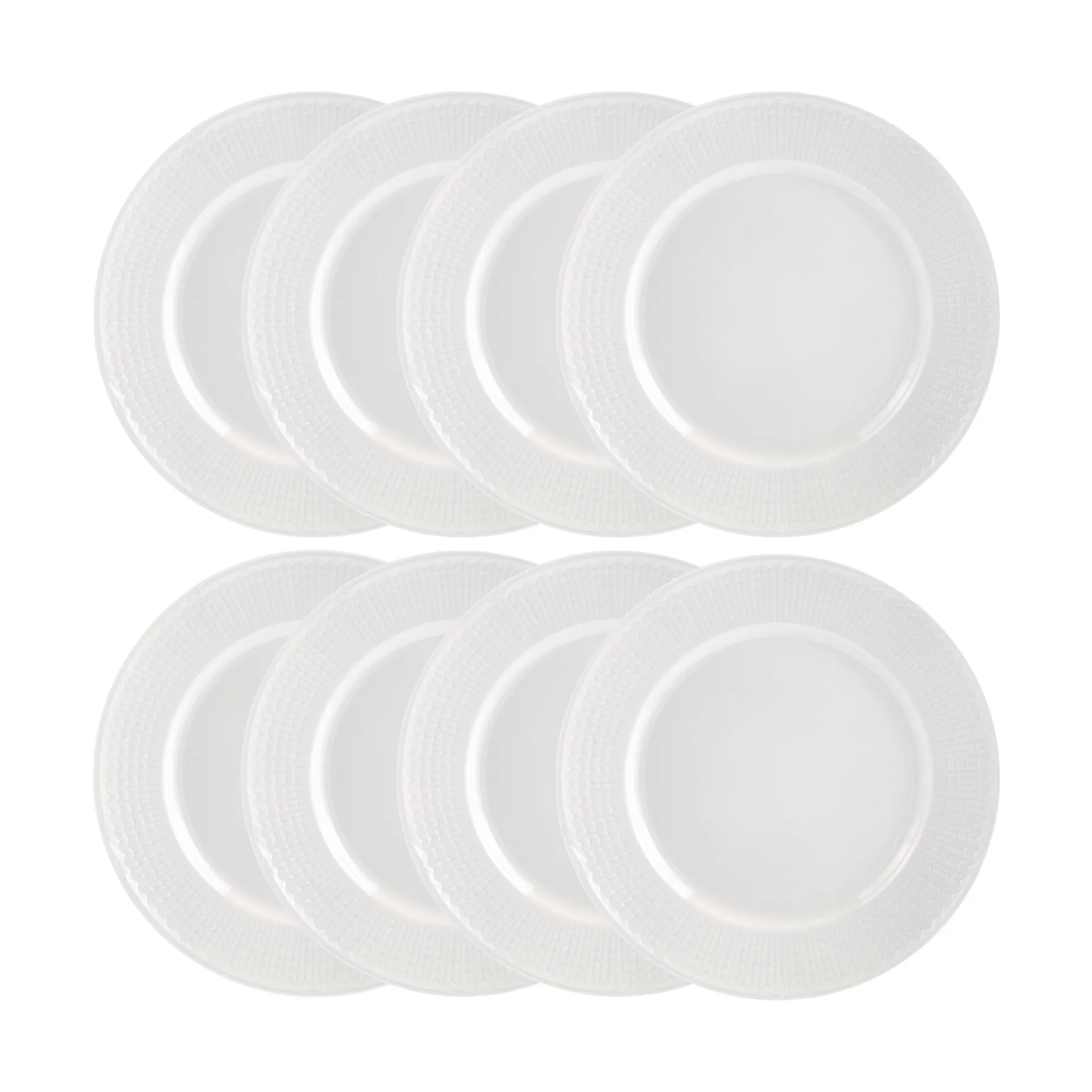Swedish Grace lautanen Ø27 cm 8-pakkaus - Lumi (valkoinen),  Rörstrand