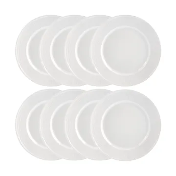 Swedish Grace lautanen Ø27 cm 8-pakkaus - Lumi (valkoinen) - Rörstrand