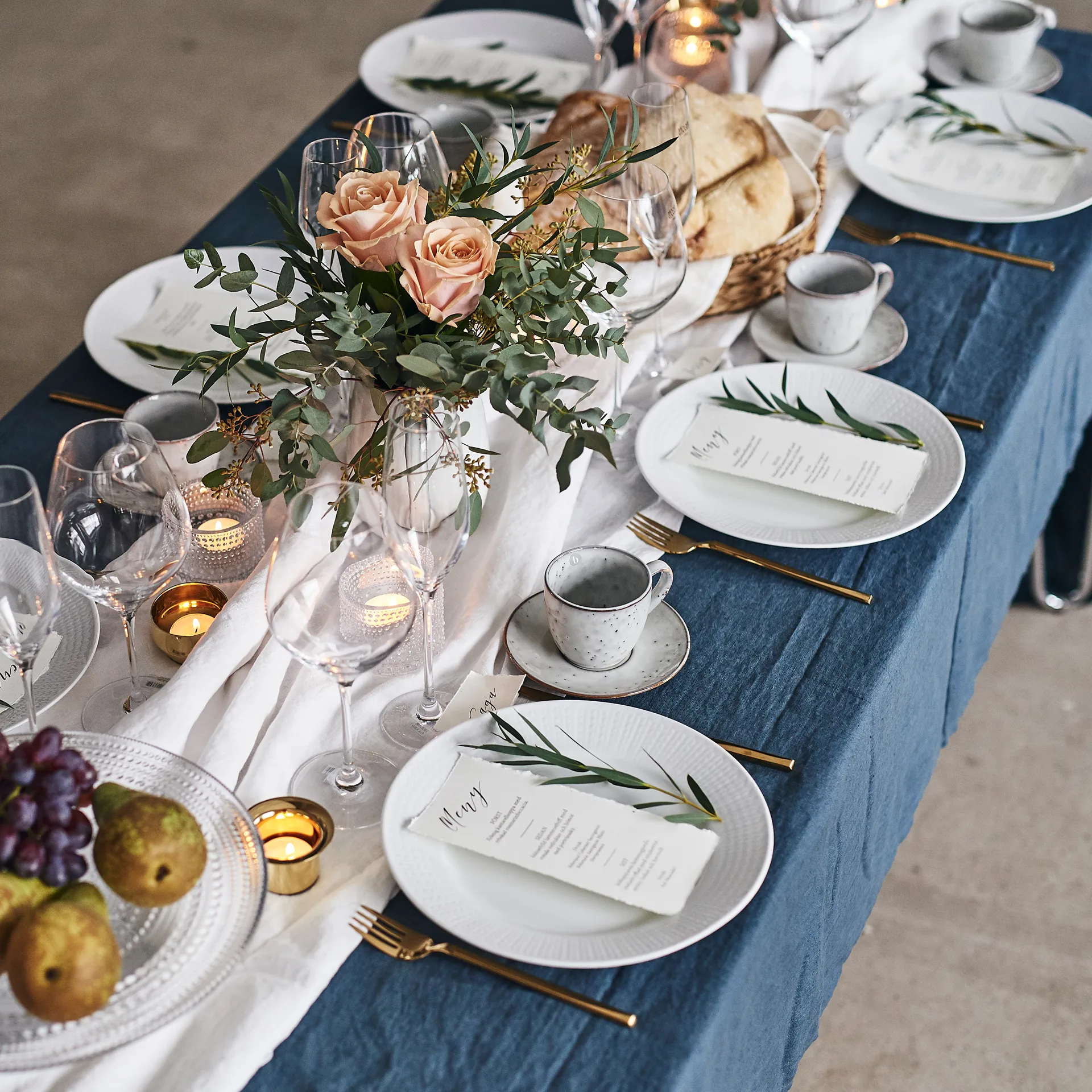 Swedish Grace lautanen Ø27 cm 8-pakkaus - Lumi (valkoinen) Rörstrand