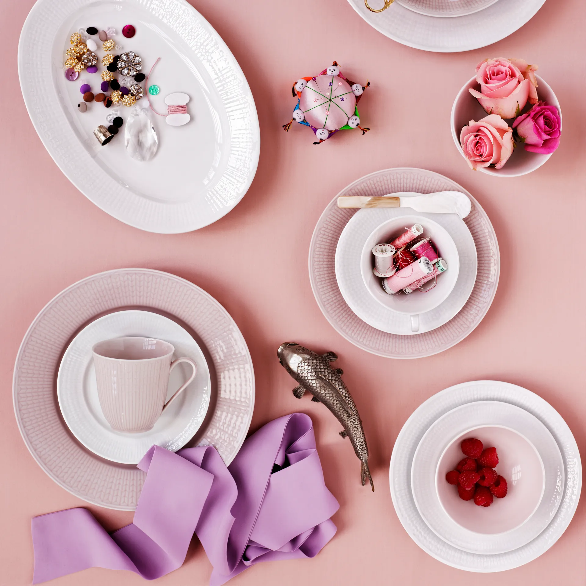 Swedish Grace lautanen Ø27 cm, harmaa-sininen Rörstrand