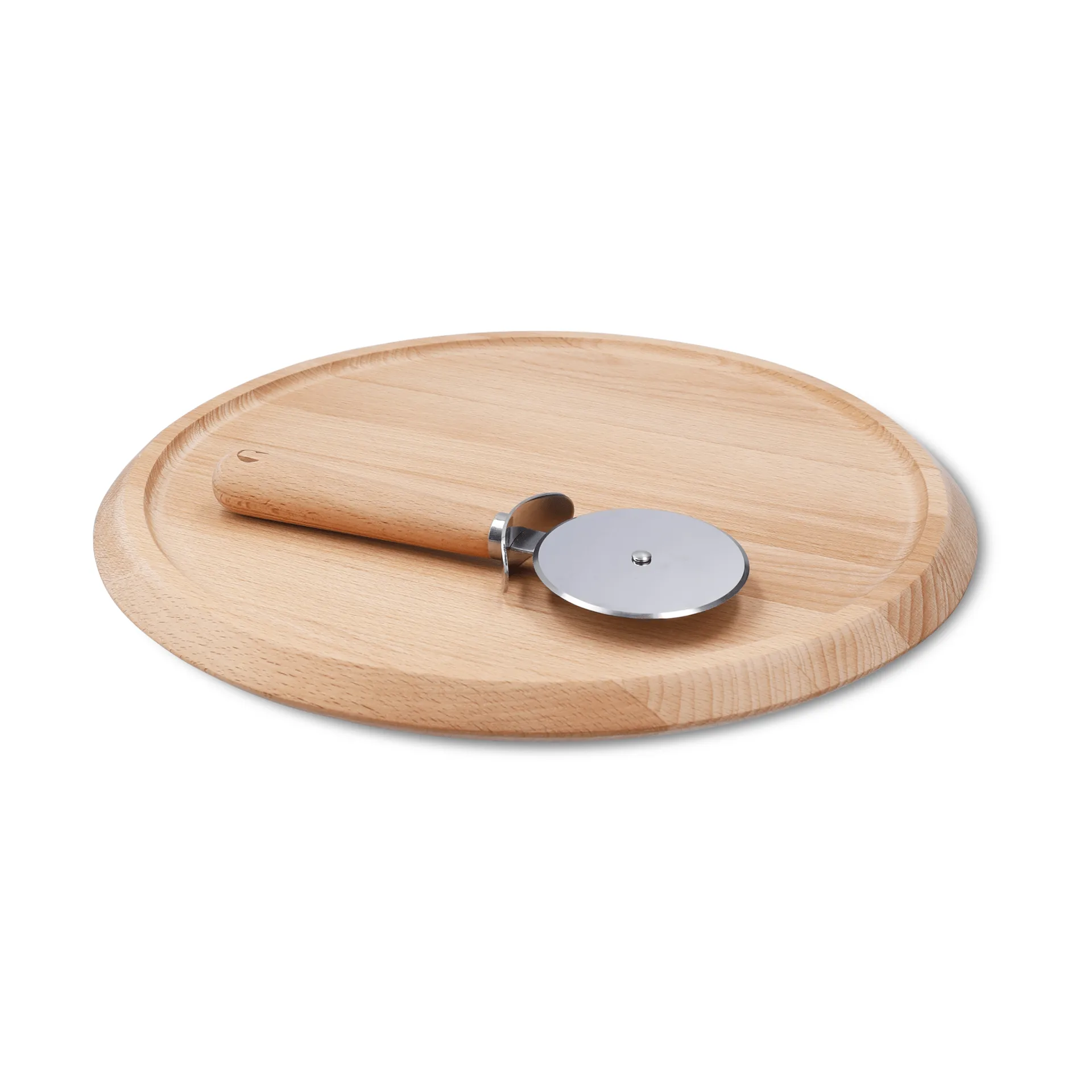 Grand Cru pizzalauta ja -leikkuri, Pyökki, Ø35 cm Rosendahl