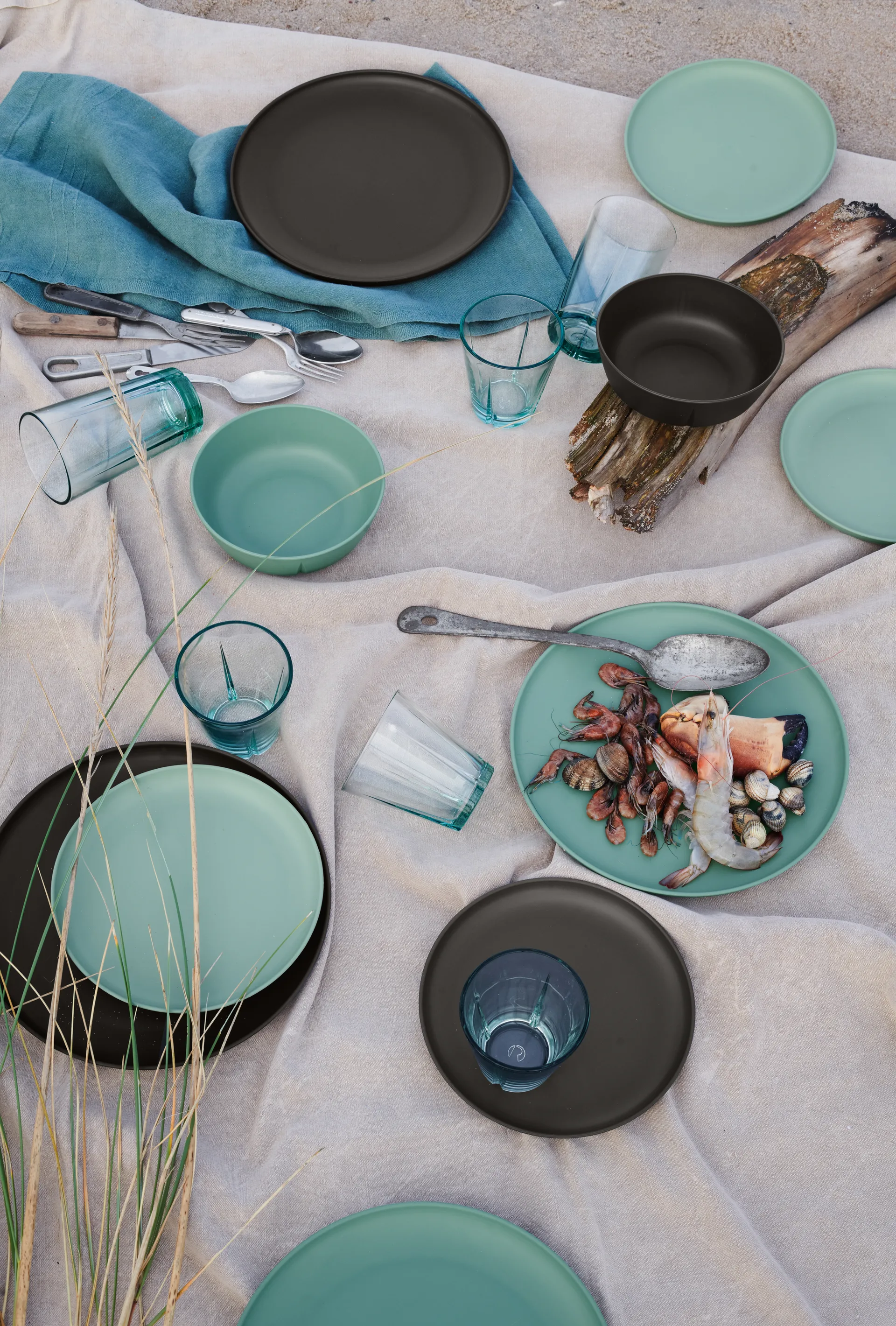 Grand Cru Take -melamiinilautanen Ø 26 cm, 2-pakkaus, Harmaa Rosendahl