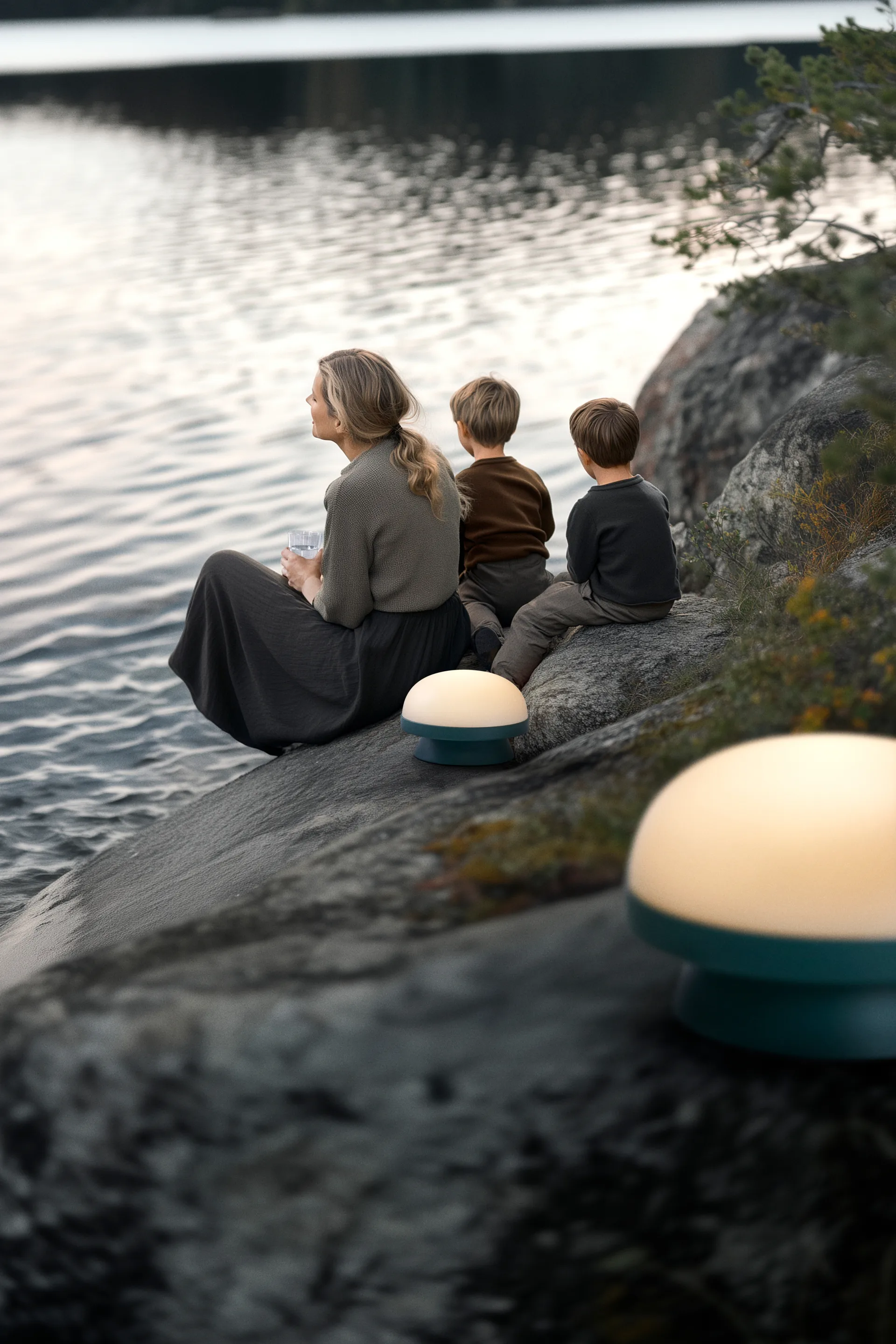 Soft Spot dots aurinkokennovalo Ø21 cm, Forest green. Rosendahl