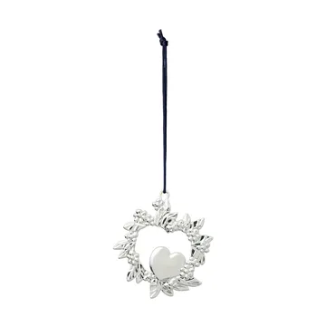 Wild heart joulukoriste 8 cm - Hopeoitu - Rosendahl