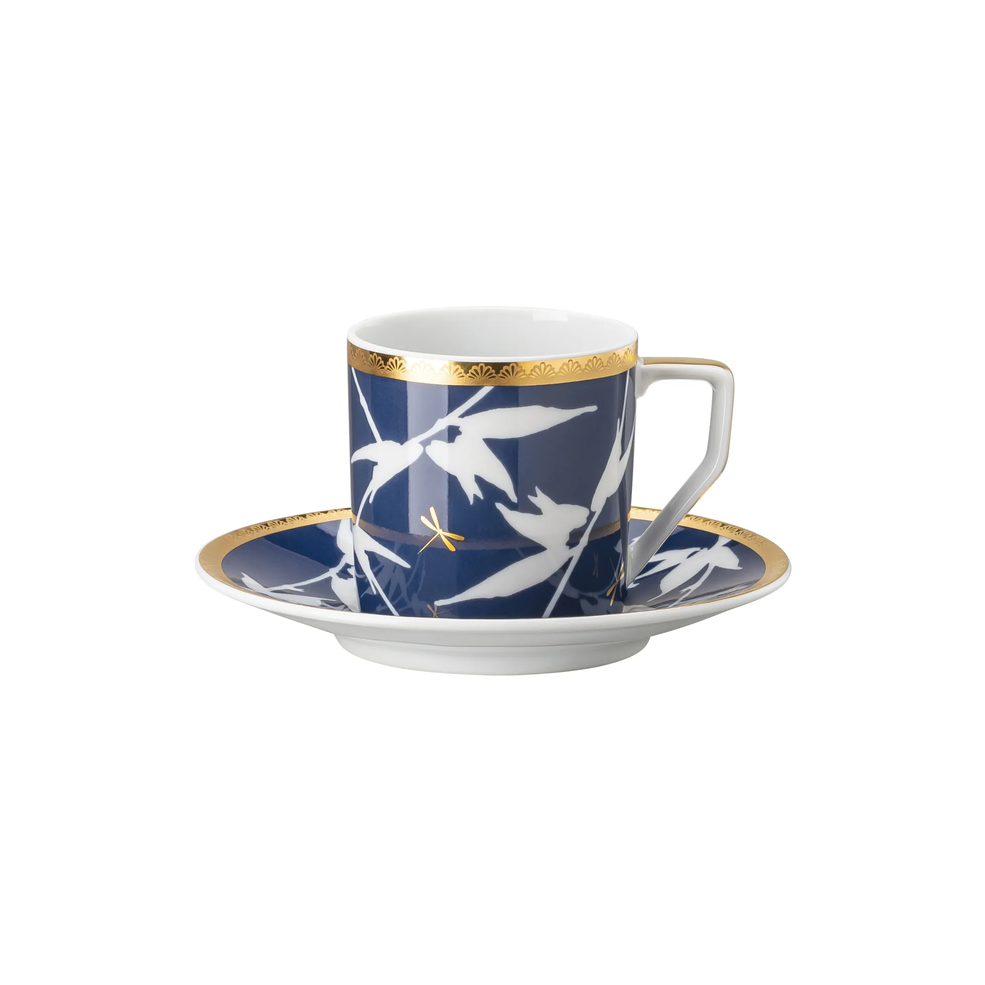 Rosenthal Heritage Turandot -espressokuppi aluslautasella, Sininen Rosenthal