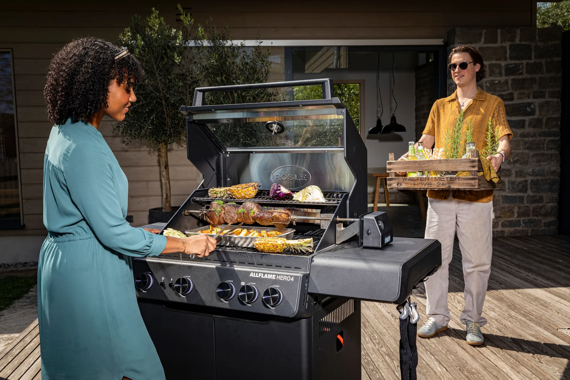 Rösle AllFlame varta grilliin, Teräs Rösle