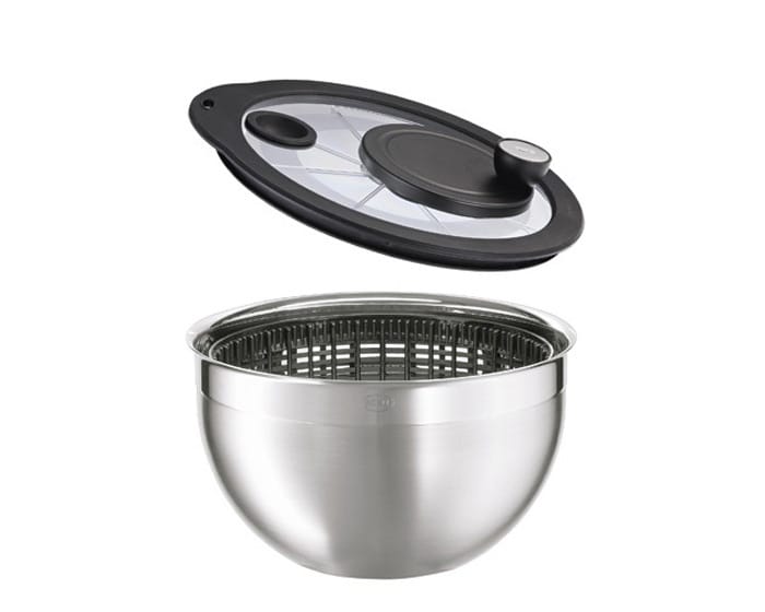 Salaatinkuivaaja 24 cm - Teräs-musta - Rösle