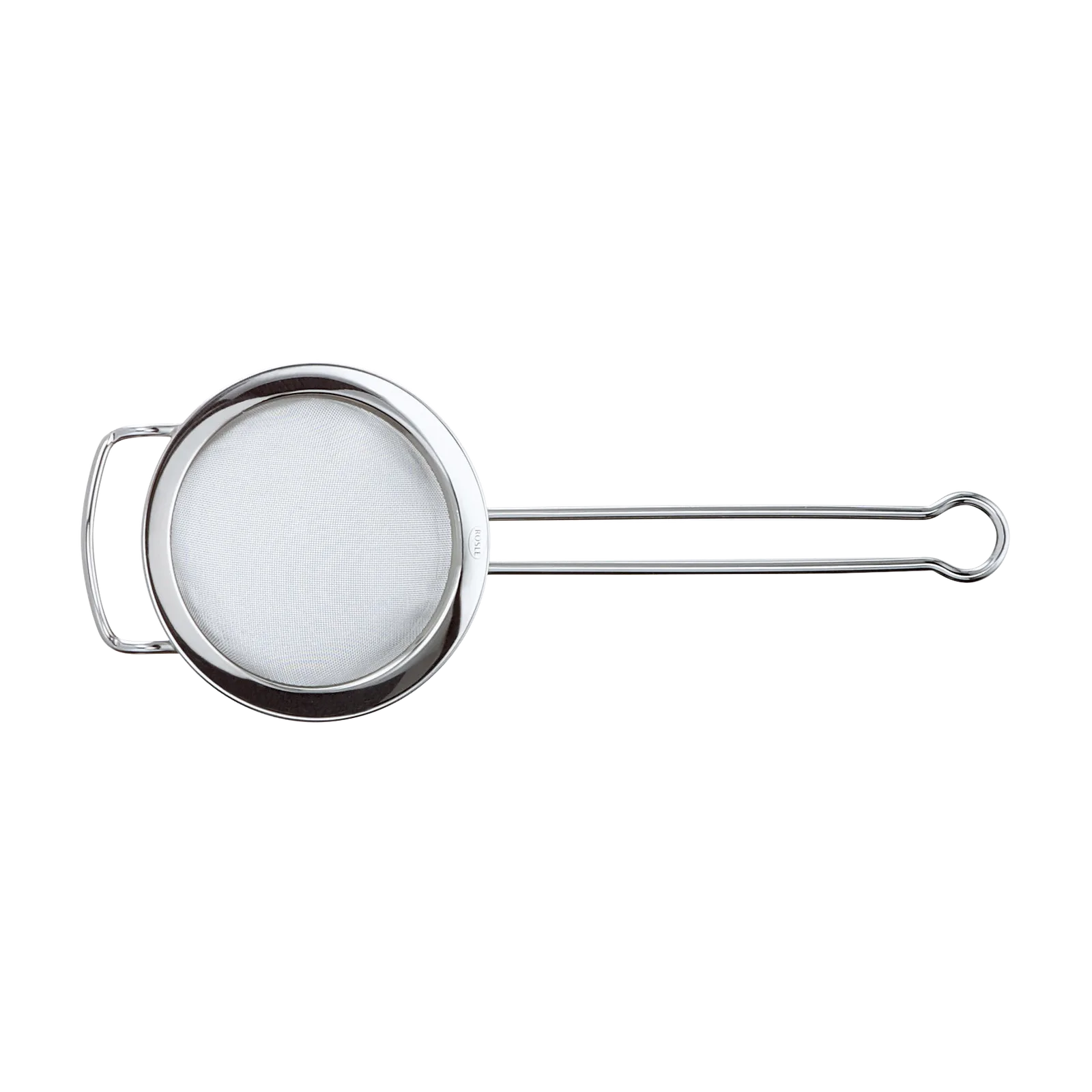 Siivilä avokahvalla hienosilmäinen 20 cm, Teräs Rösle