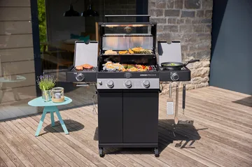 Videro PRO G3-S Vario+ kaasugrilli - Mattamusta - Rösle