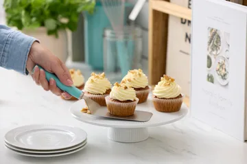 Emma palettiveitsi leveä teräs 26 cm - Nordic green - Rosti