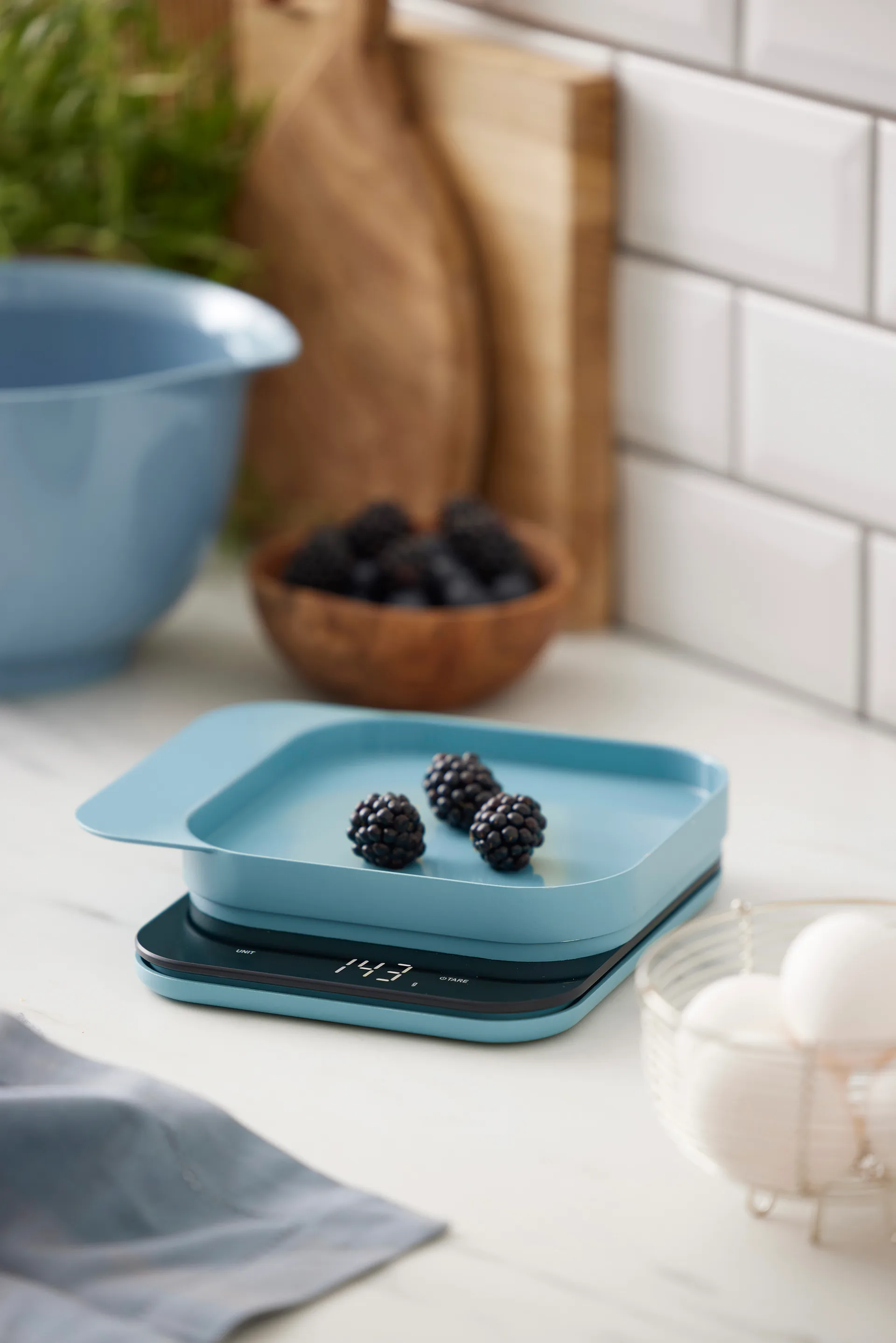 Mensura keittiövaaka, Dusty blue Rosti