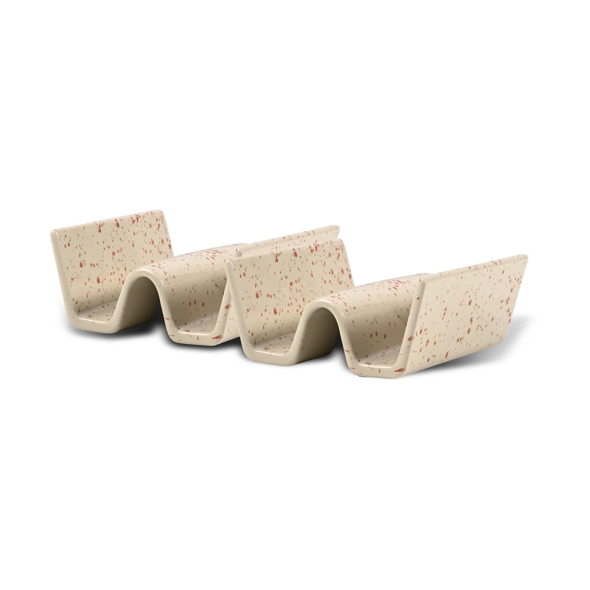 Ditte tacoteline 2 kpl, Beige-viininpunainen Sagaform