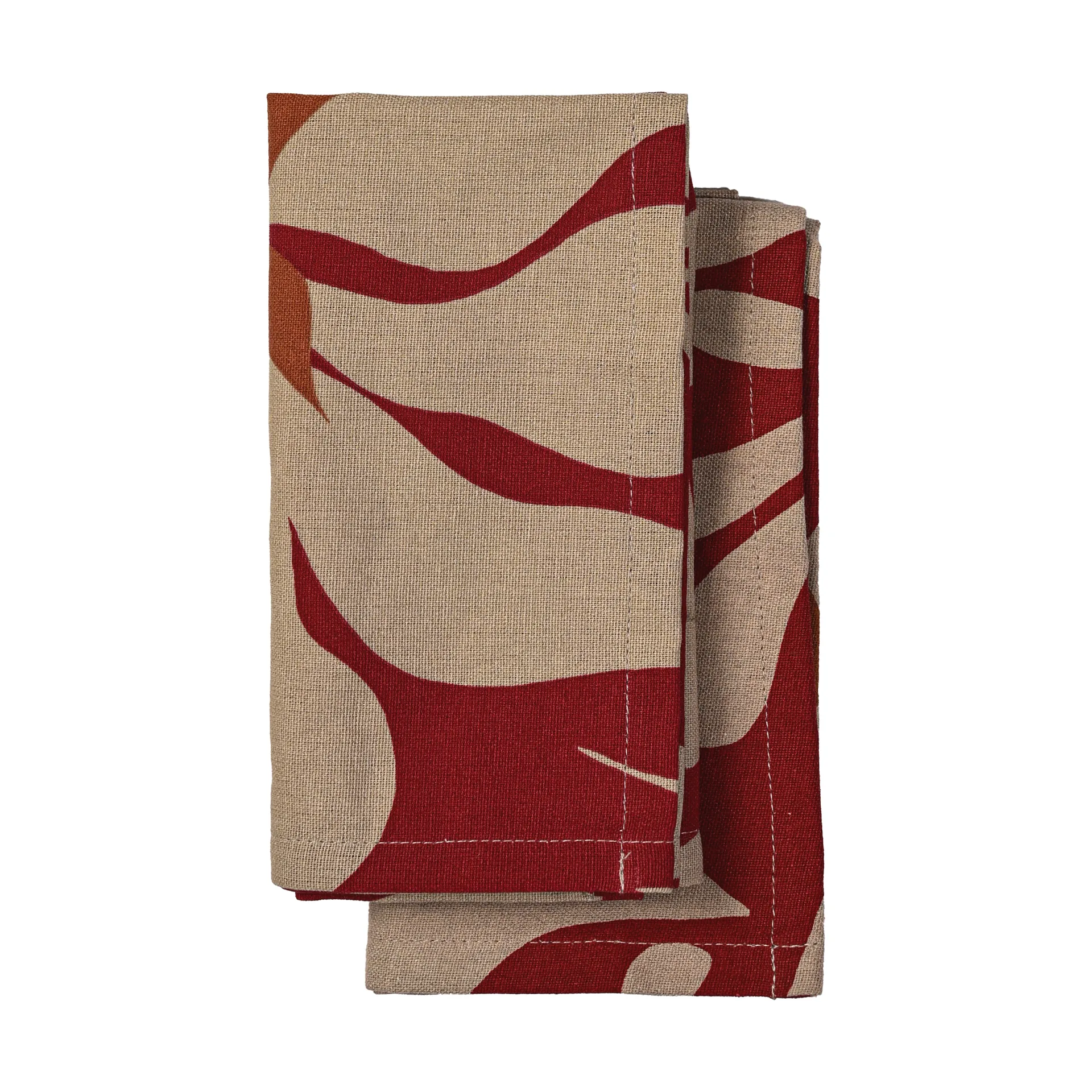 Edith keittiöpyyhe 50x70 cm 2-pack, Viininpunainen Sagaform