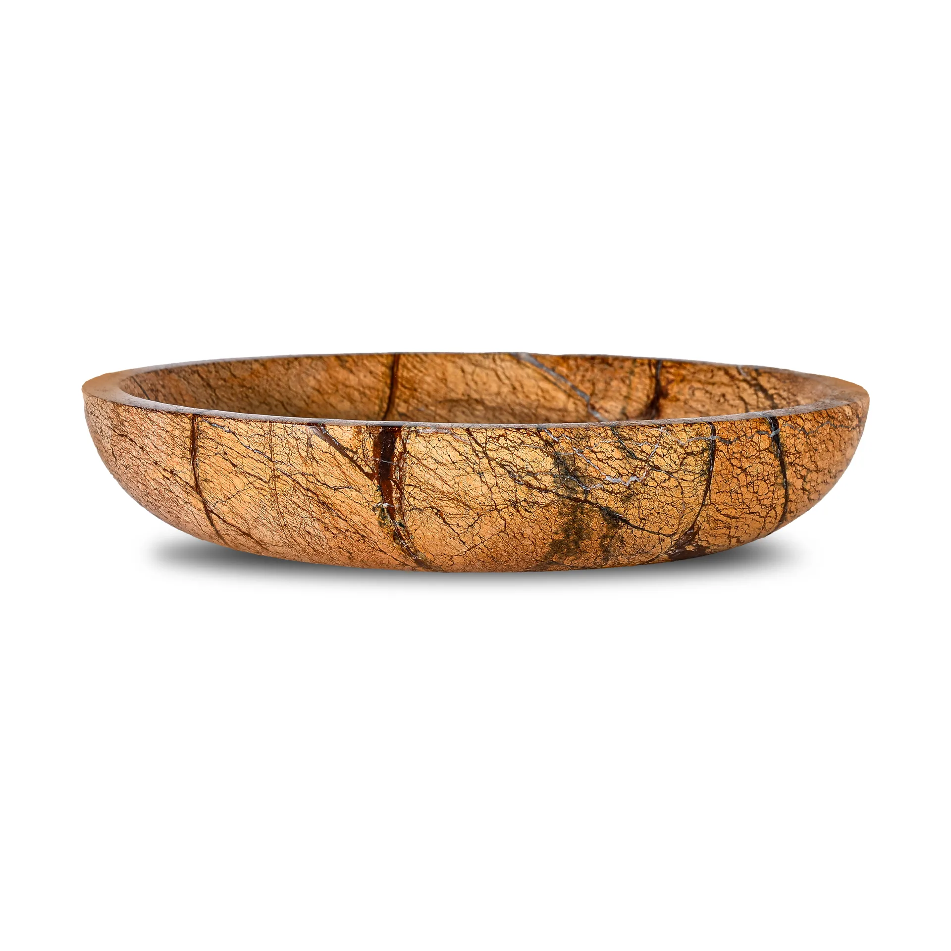 Kivi kulho iso Ø28 cm, Ruskea metsämarble Sagaform