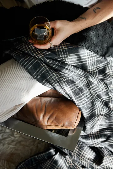 Rut fleecepeitto 130x170 cm - Musta - Sagaform