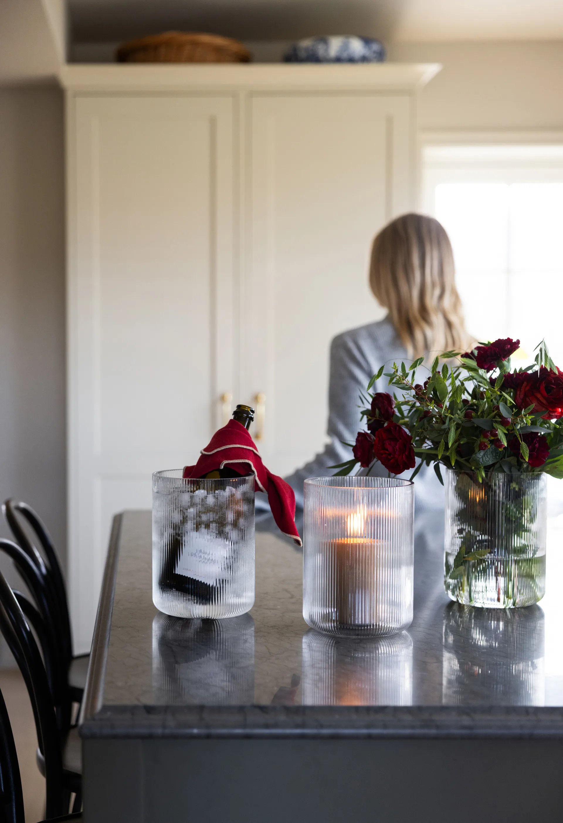 Sagaform Blanka maljakko/viilennin Ø15x20 cm, Selkeä Sagaform