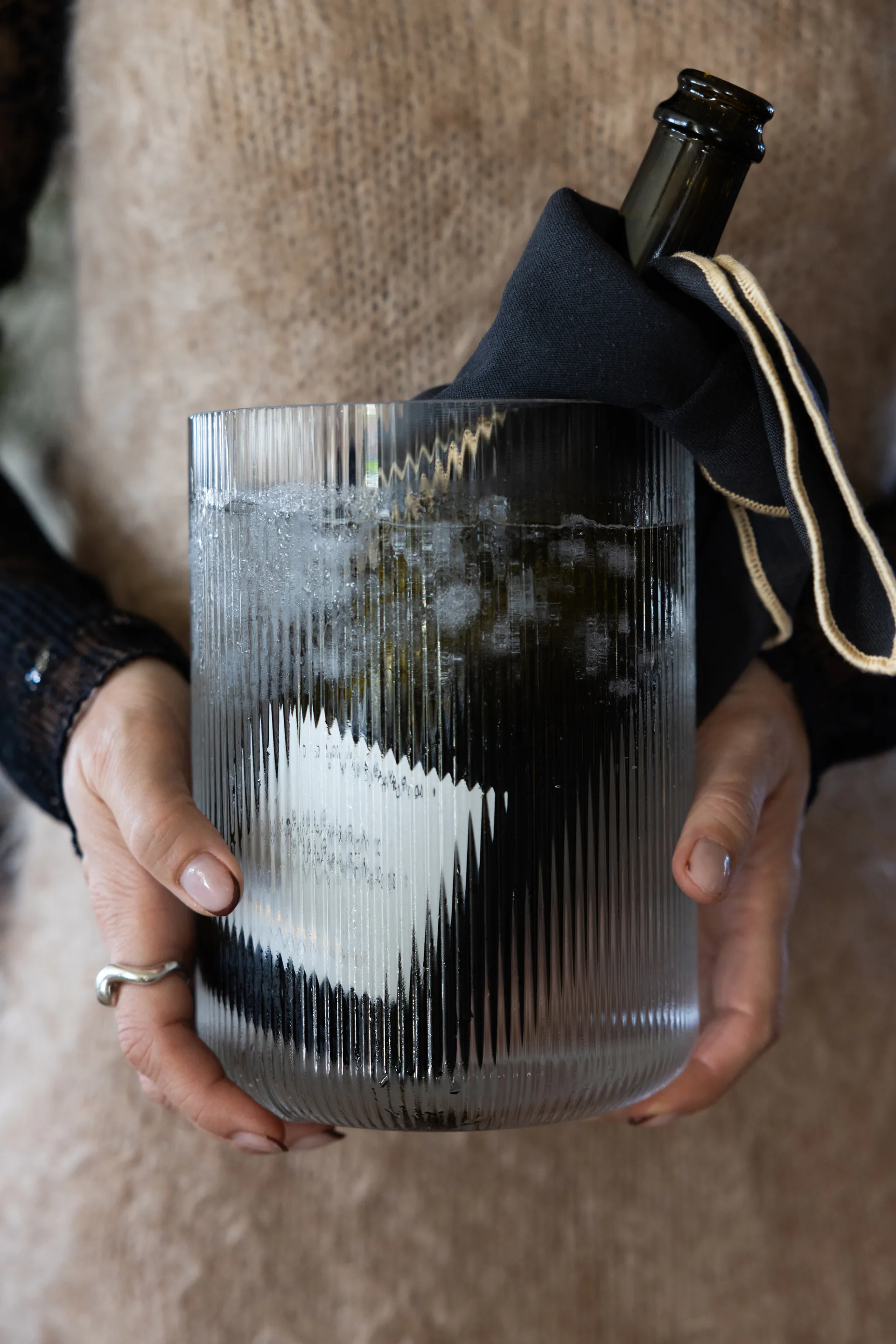 Sagaform Blanka maljakko/viilennin Ø15x20 cm, Selkeä Sagaform