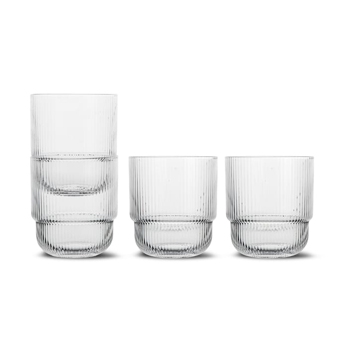 Sagaform kirkas juomalasi 4-pack - Kirkas - Sagaform