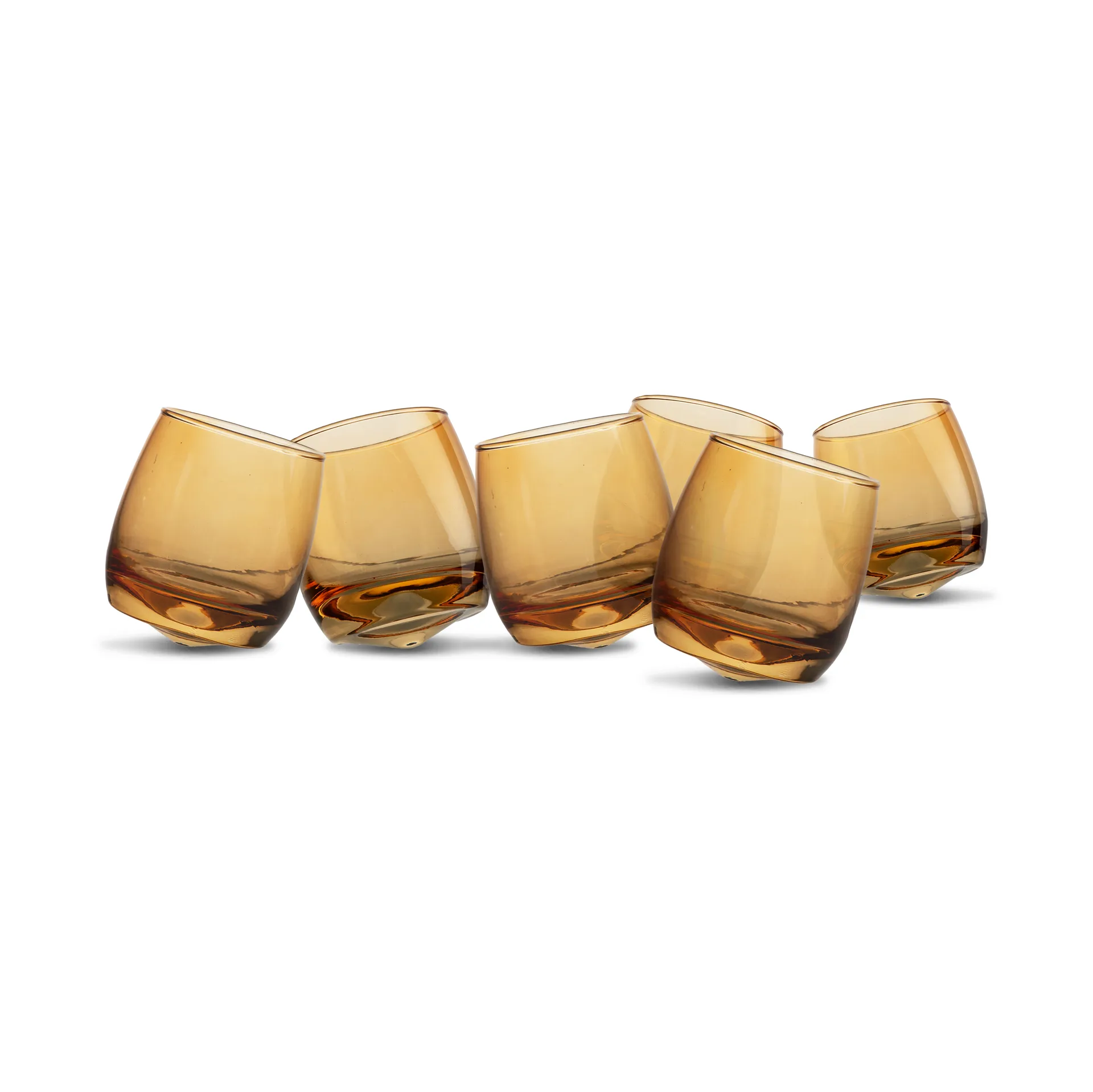 Sagaform lasit pyöristetyllä pohjalla 30 cl 6-pack., Amber Sagaform