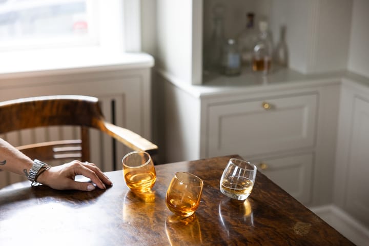 Sagaform lasit pyöristetyllä pohjalla 30 cl 6-pack., Amber Sagaform