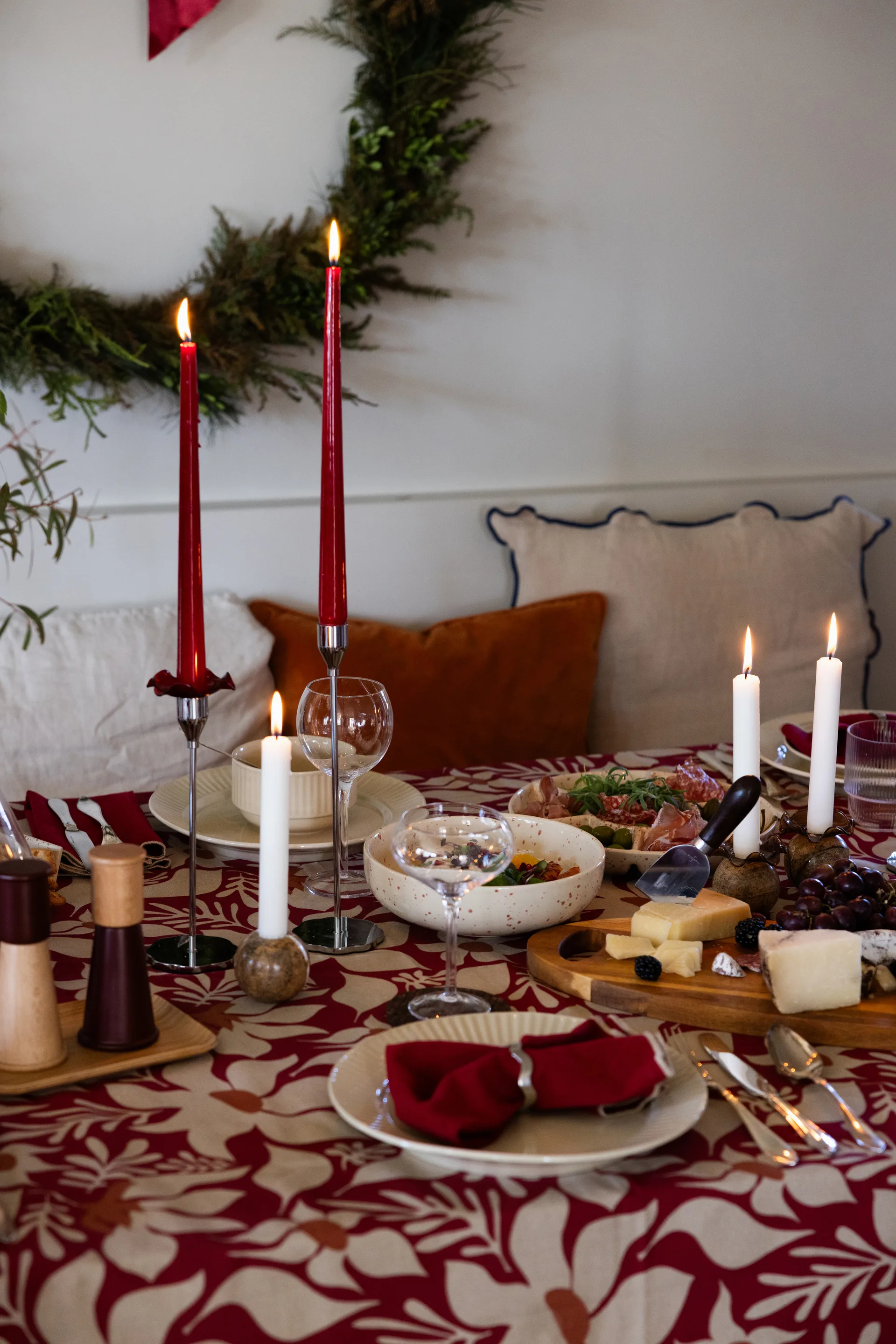 Sten kynttilänjalka Ø6 cm, Ruskea metsämarble Sagaform