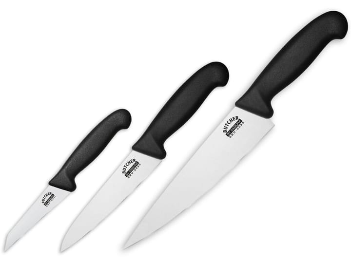 Butcher veitsisetti 3 osaa - Musta - Samura