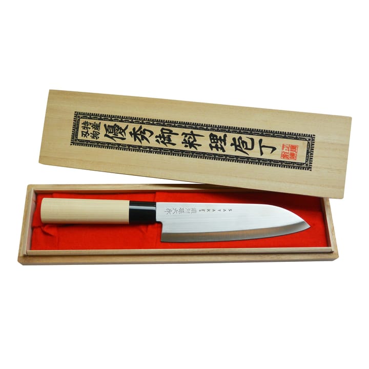 Satake Houcho -kokkiveitsi balsapuulaatikossa - 17 cm - Satake