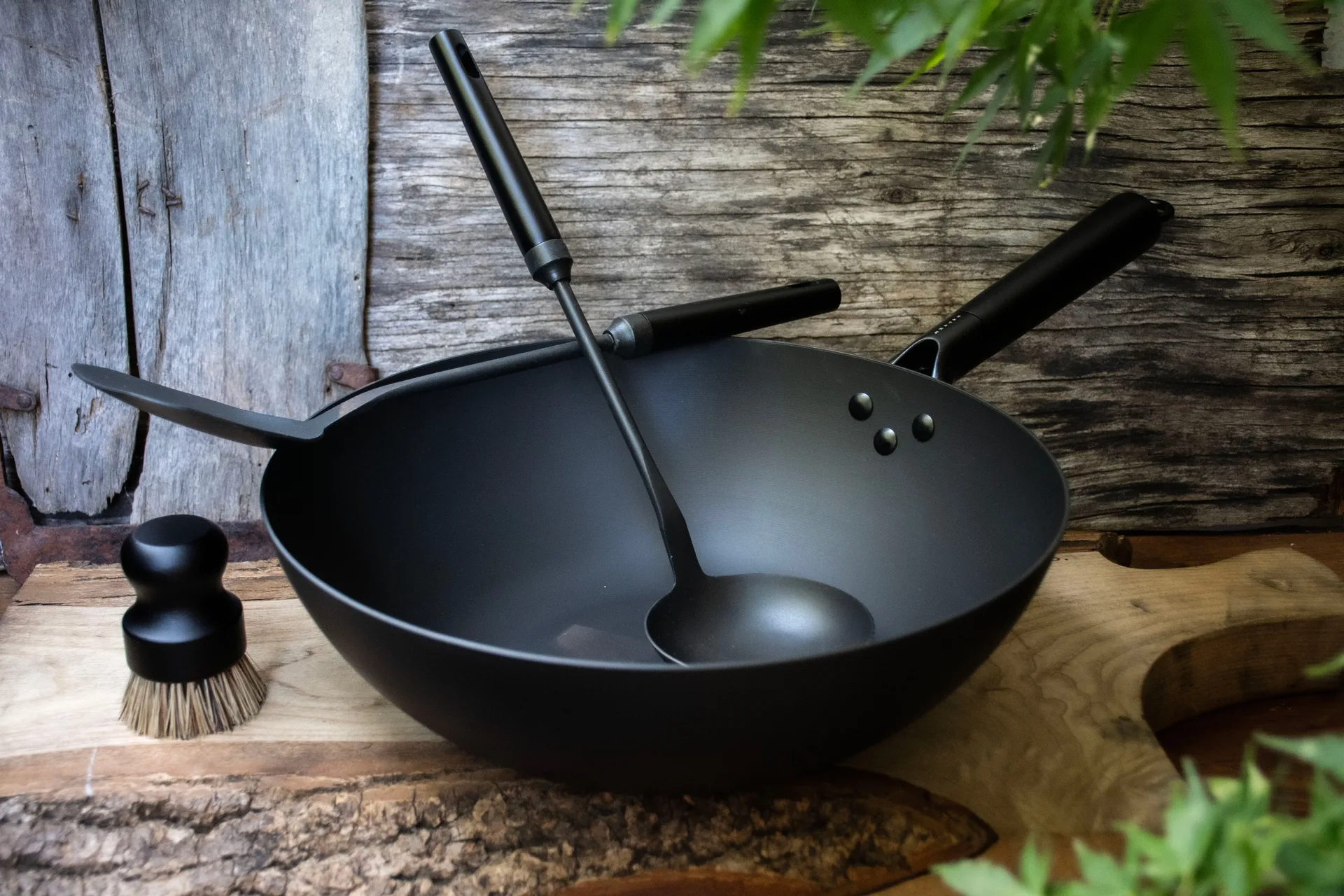 Satake wok-sarja hiiliteräs, 4 osaa Satake