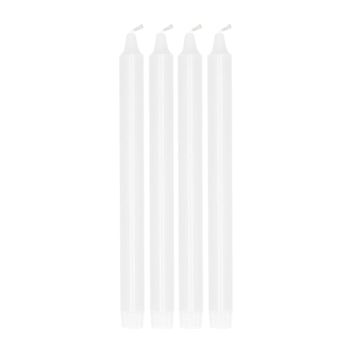 Ambiance kruununkynttilä 4-pakkaus 27 cm, White Scandi Essentials