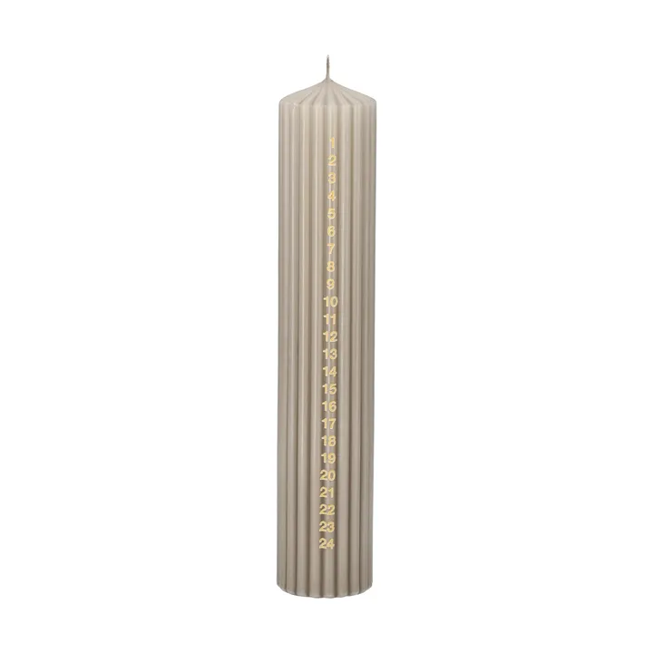 Awaiting kalenterikynttilä - Pellava, 25 cm - Scandi Essentials