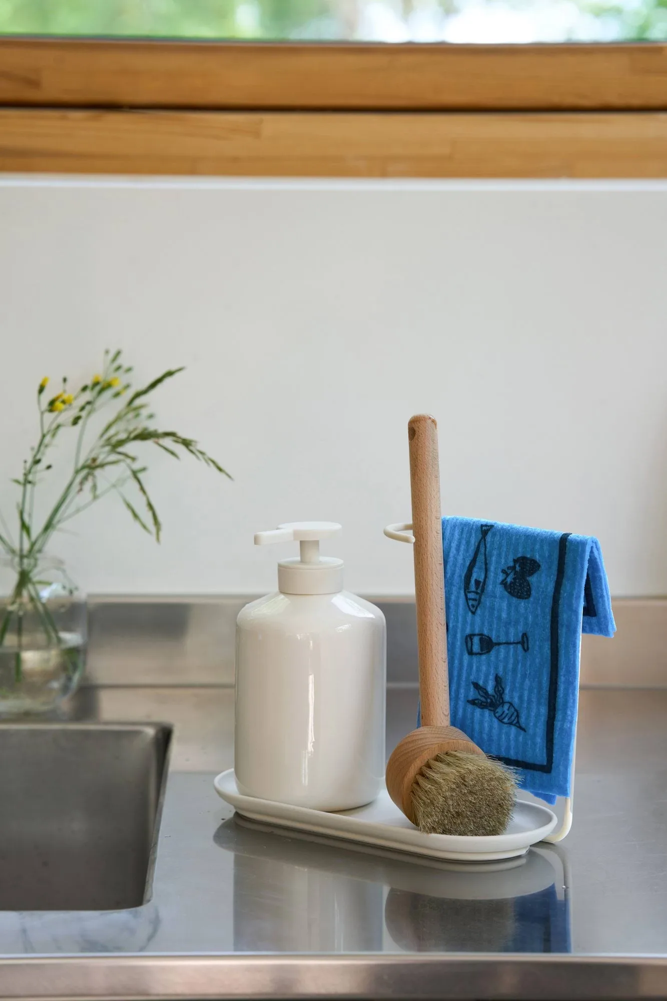 Daily tiskirätti kuviolla, Sininen, 3‑pakkaus Scandi Essentials