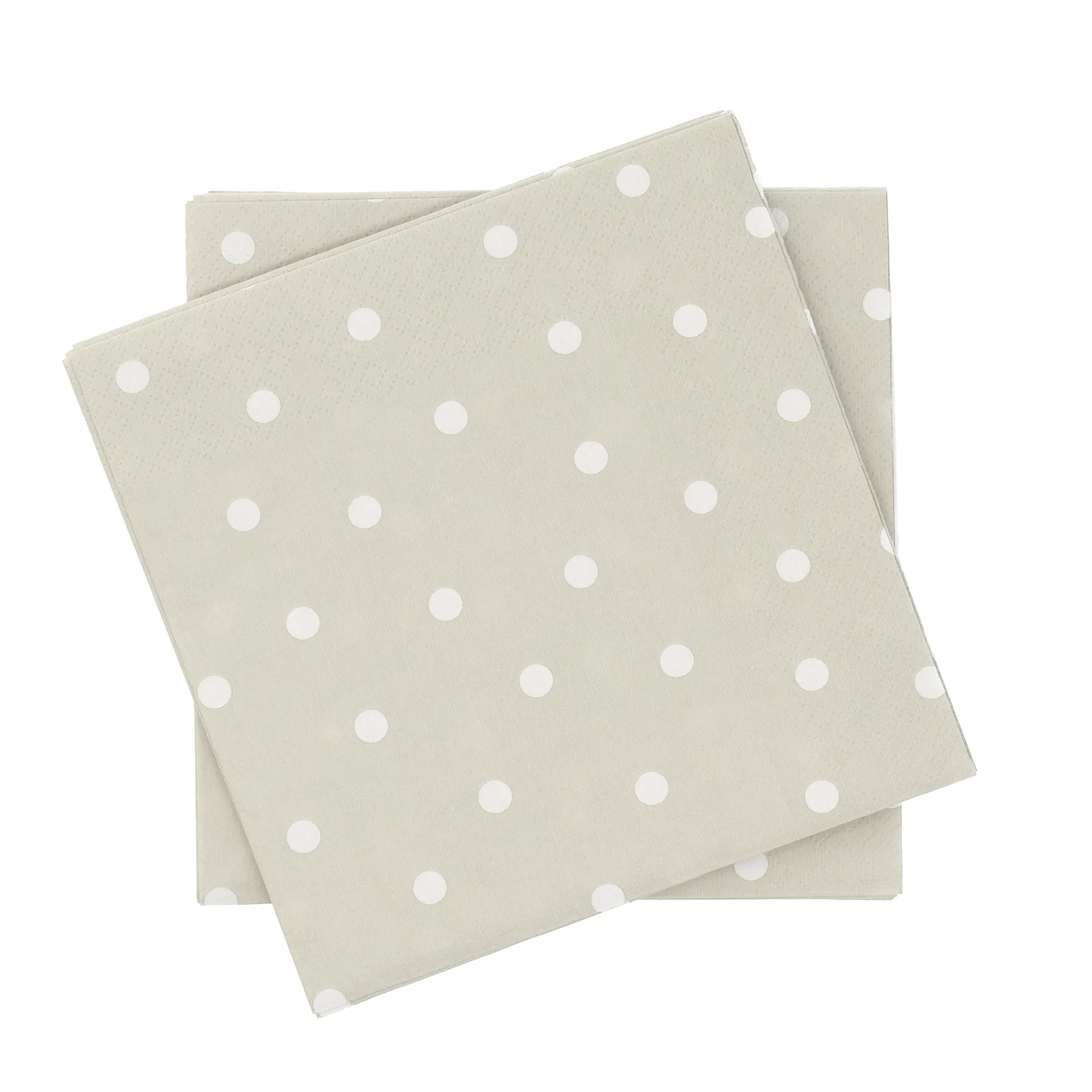 Fine Dots paperiservetti, Valkobeige, 20-pack, 33x33 cm Scandi Essentials